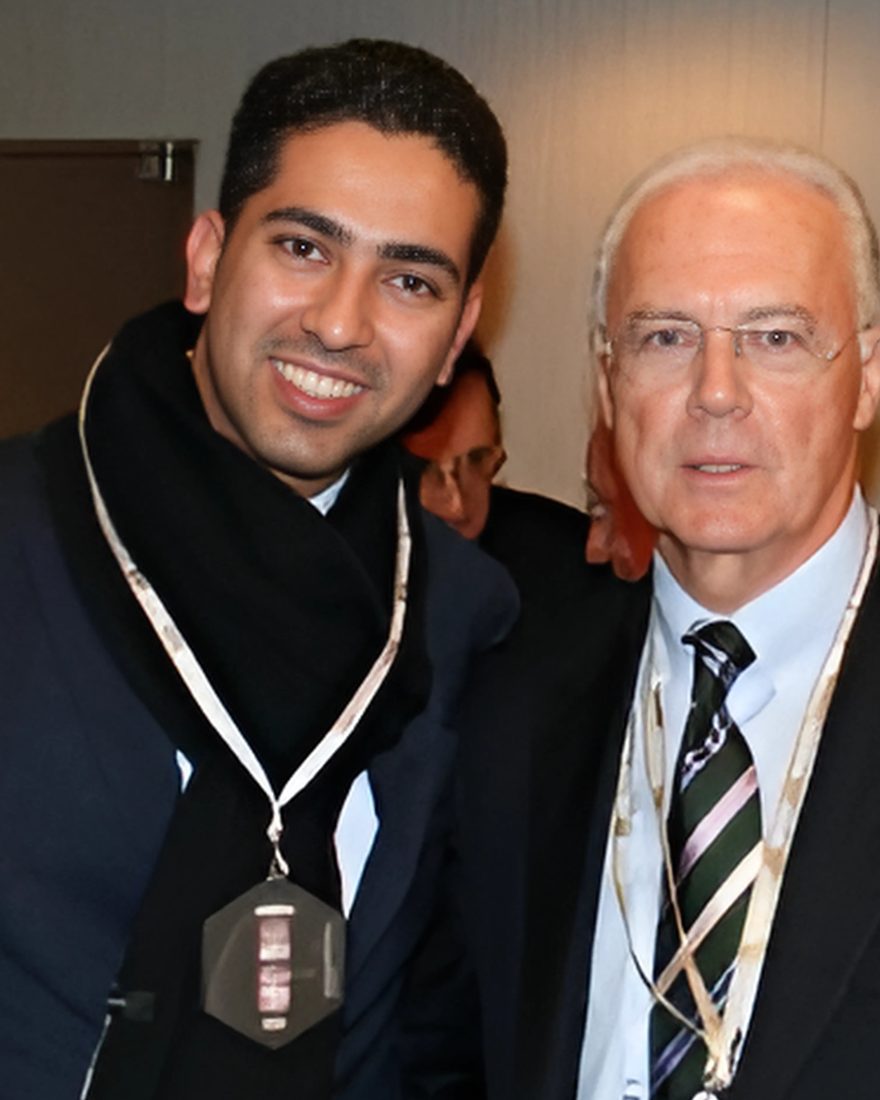 Coach Reza meeting a legend of the game